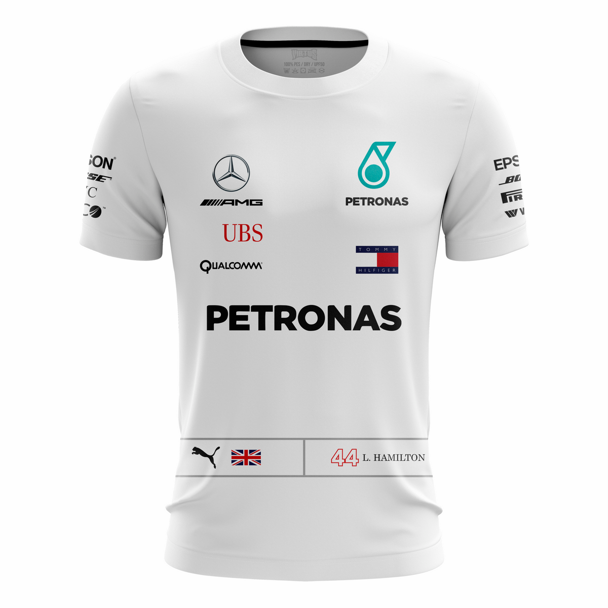 Camiseta Dry Fit Unissex - Mercedes Hamilton - Ref. MV2.5